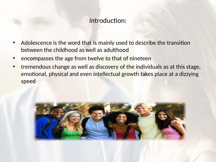 Physical Development of Children from 12 to 18 Years: Puberty, Growth Spurt, Menstruation, and Body Image_2
