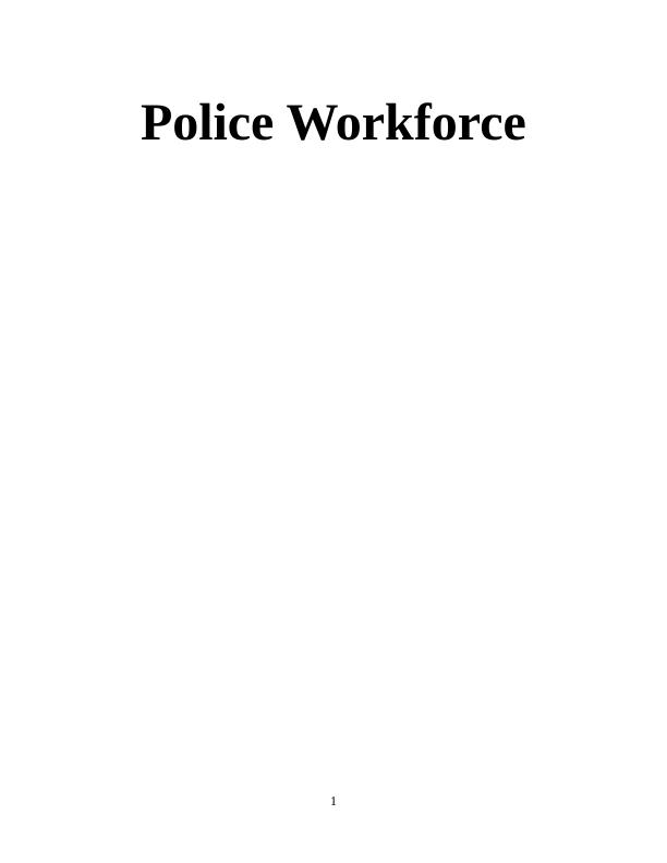Police Recruits in England: Schemes, Importance of Degree and Impact of Education on Job_1