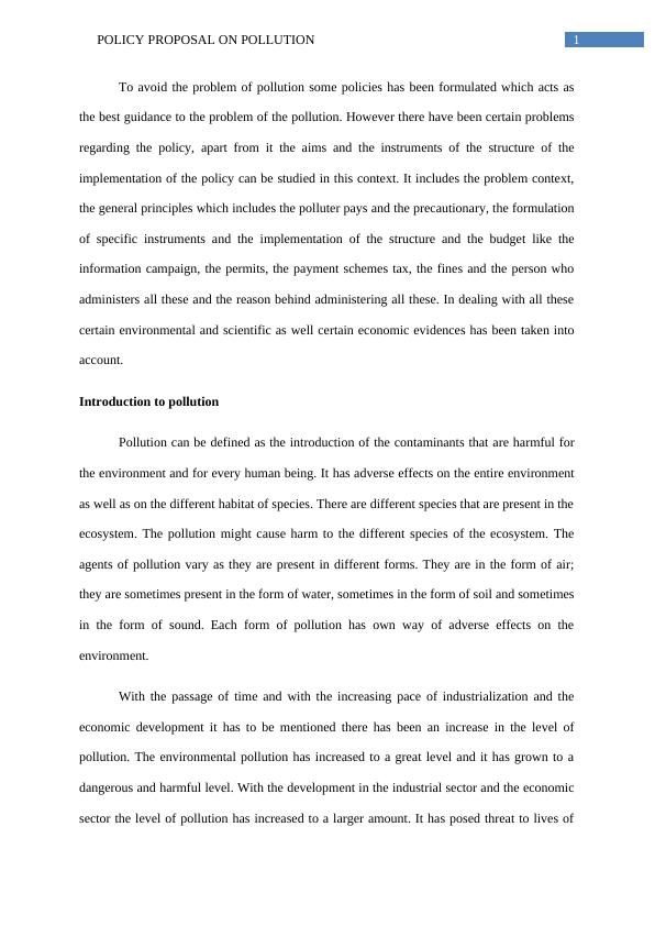 Policy Proposal on Pollution_2