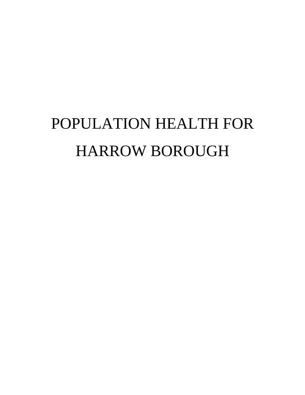 Population Health for Harrow Borough_1