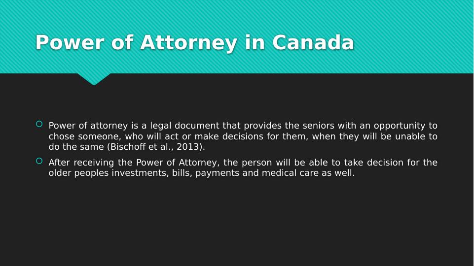 Power of Attorney in Canada Importance for Aging Older Adults
