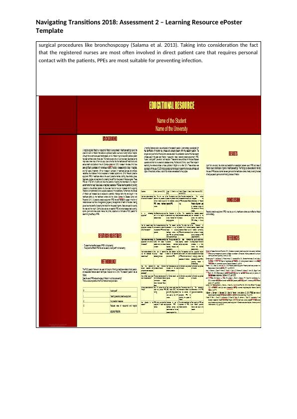 PPE for Healthcare Workers Learning Resource ePoster