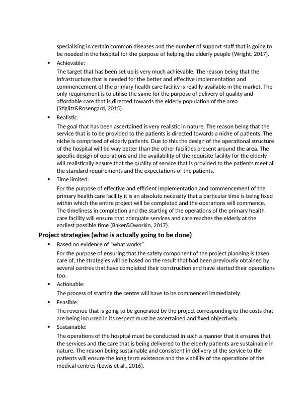 Project Plan Template for Primary Health Care Facility