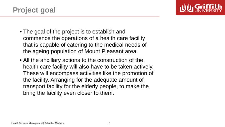 Proposal For Primary Health Care Facility | Health Services Management