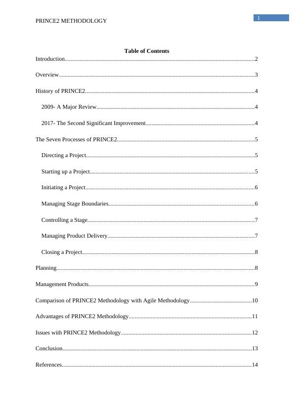 PRINCE2 Methodology: Overview, History, Processes, Advantages and ...