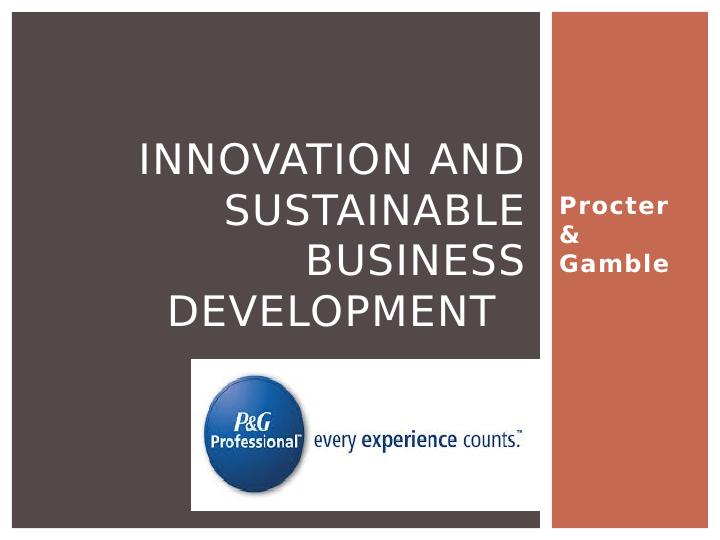 Business Model and Disruption: A Case Study of Procter & Gamble_1