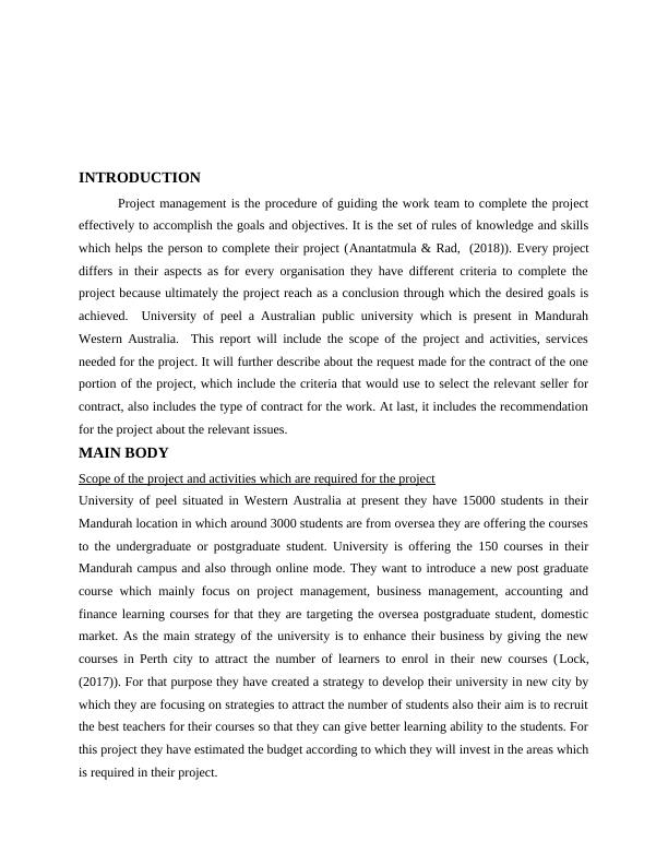 Procurement Case study assignment Desklib