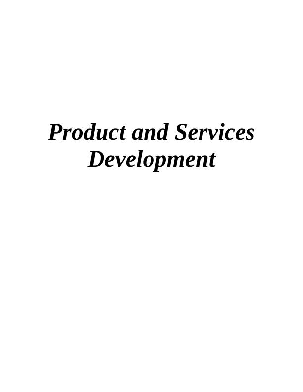 essay about product and service