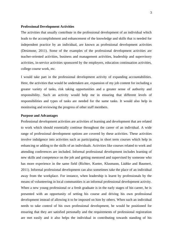 Professional Development Activities Purpose, Advantages and Disadvantages