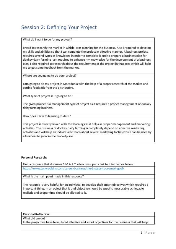 Professional Development Experience Workbook for BUSN08033