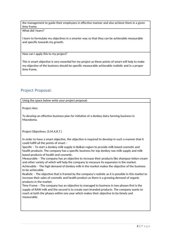 Professional Development Experience Workbook for BUSN08033