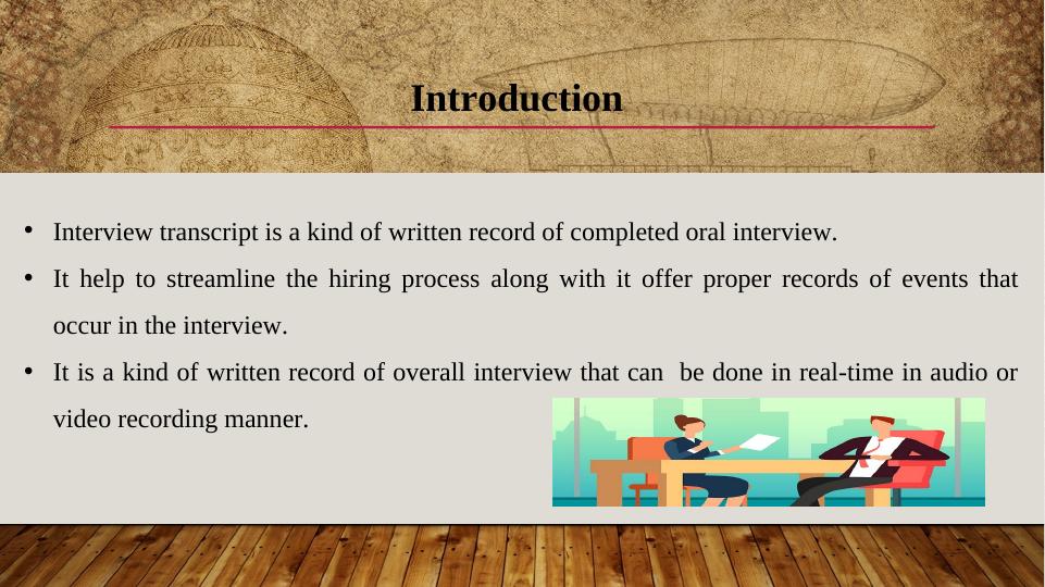 Professional Identity and Practice: Interview Transcript and Self ...