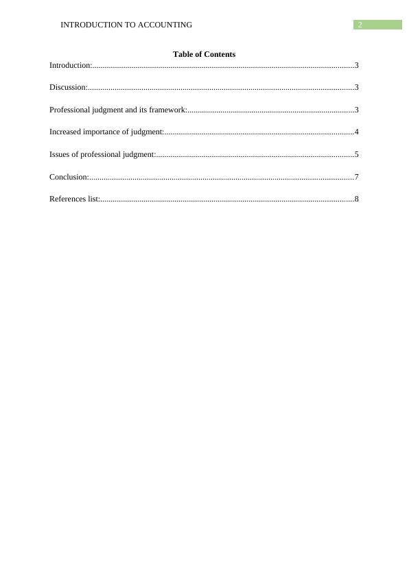 Professional Judgment In Accounting: Role In Decision Making