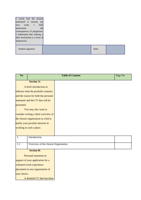 Professional Portfolio For Career Planning In Business 