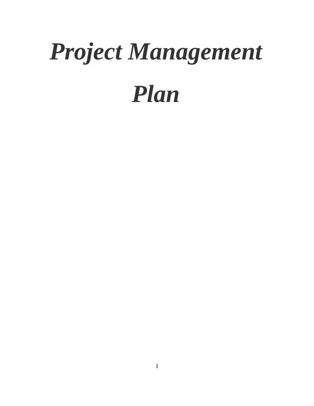 Project Management Plan for Central Park Hotel