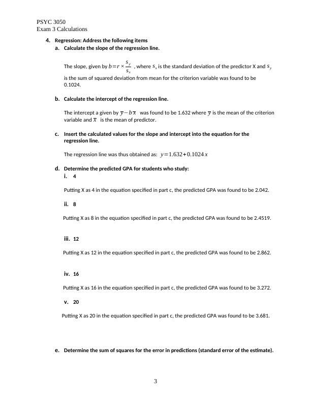 PSYC 3050 Exam 3 Calculations and Correlation Analysis_3