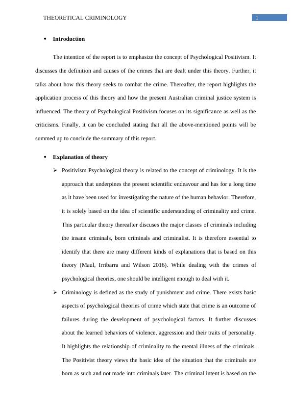 Psychological Positivism in Criminology: Definition, Causes, and Application_2