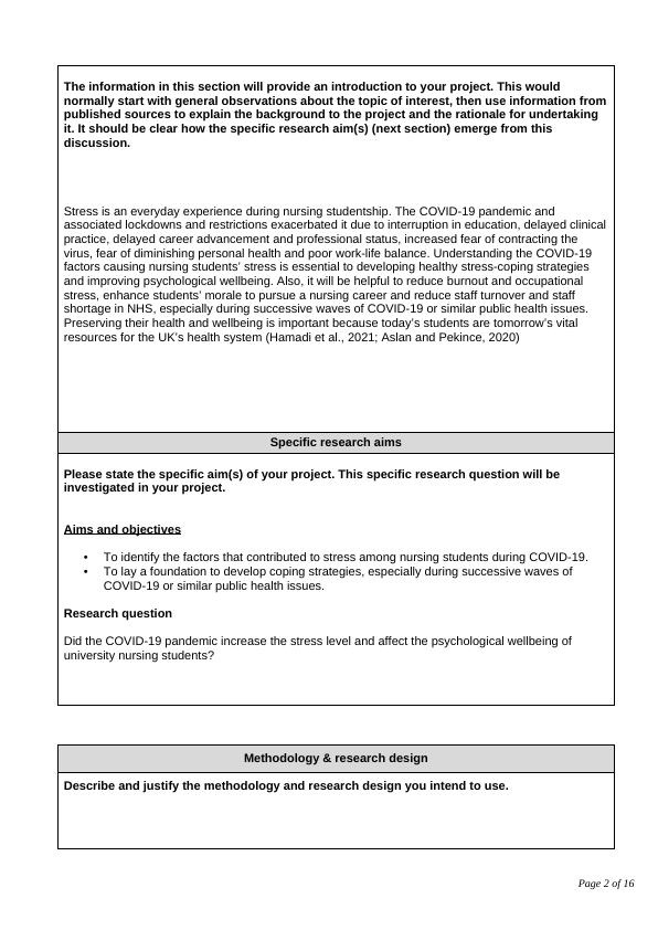 Psychological Wellbeing of Nursing Students during COVID-19 Pandemic: A ...