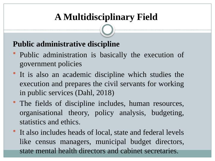 Public Administration: A Multidisciplinary Field and Key Aspects_2