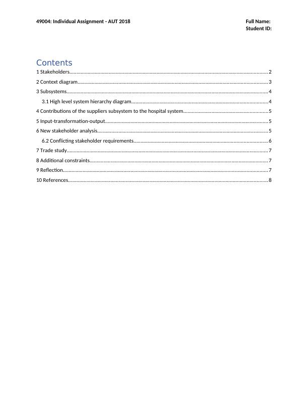 Stakeholder Analysis Of A Public Hospital System Desklib   Public Hospital Stakeholder Analysis Page 2 