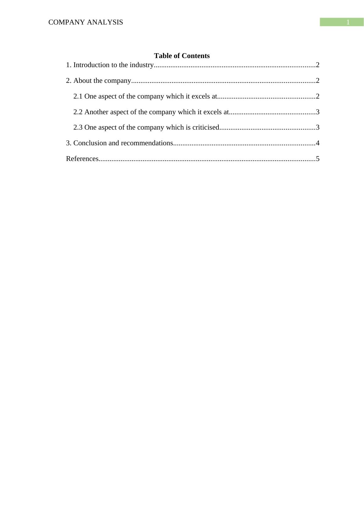 Qantas Airways Company Analysis in Australian Airlines Industry