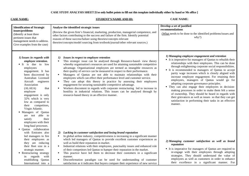 qantas change management case study