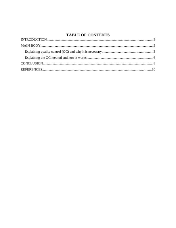 Importance of Quality Control in Motorola: Explaining QC Method and Six ...