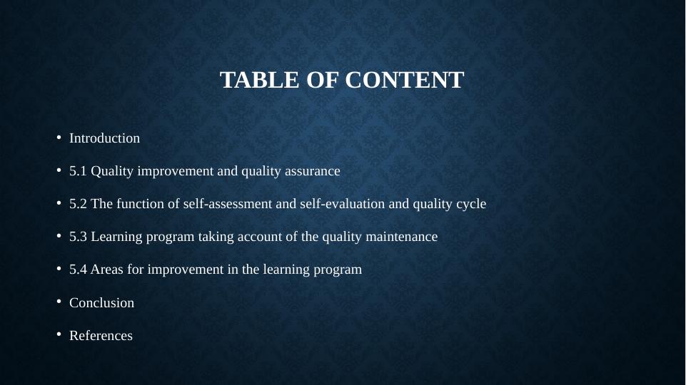 Importance of Quality Improvement and Assurance in Education and Training