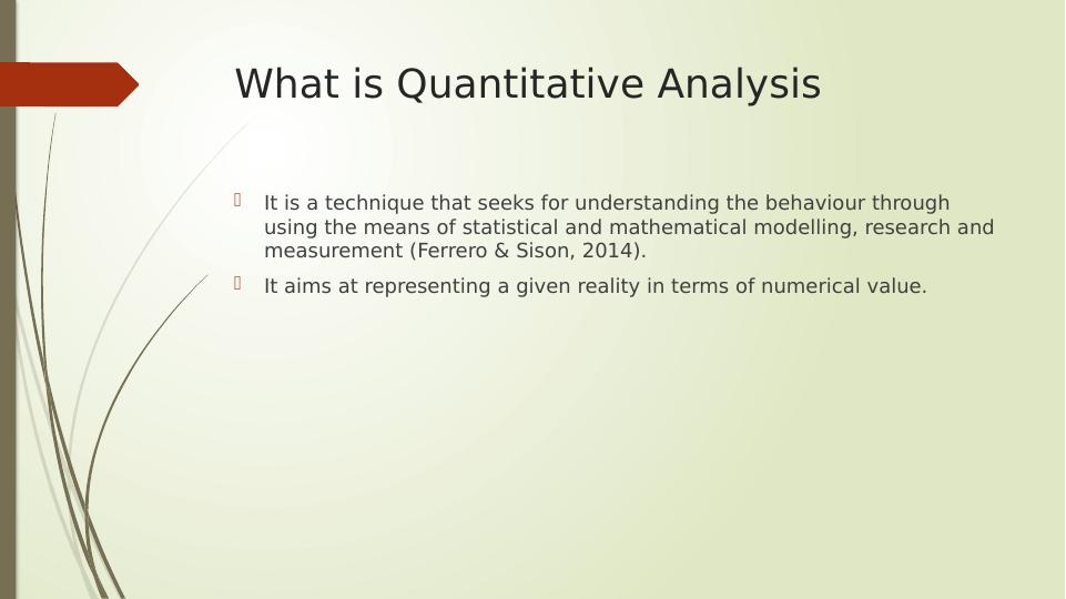 quantitative research about business management