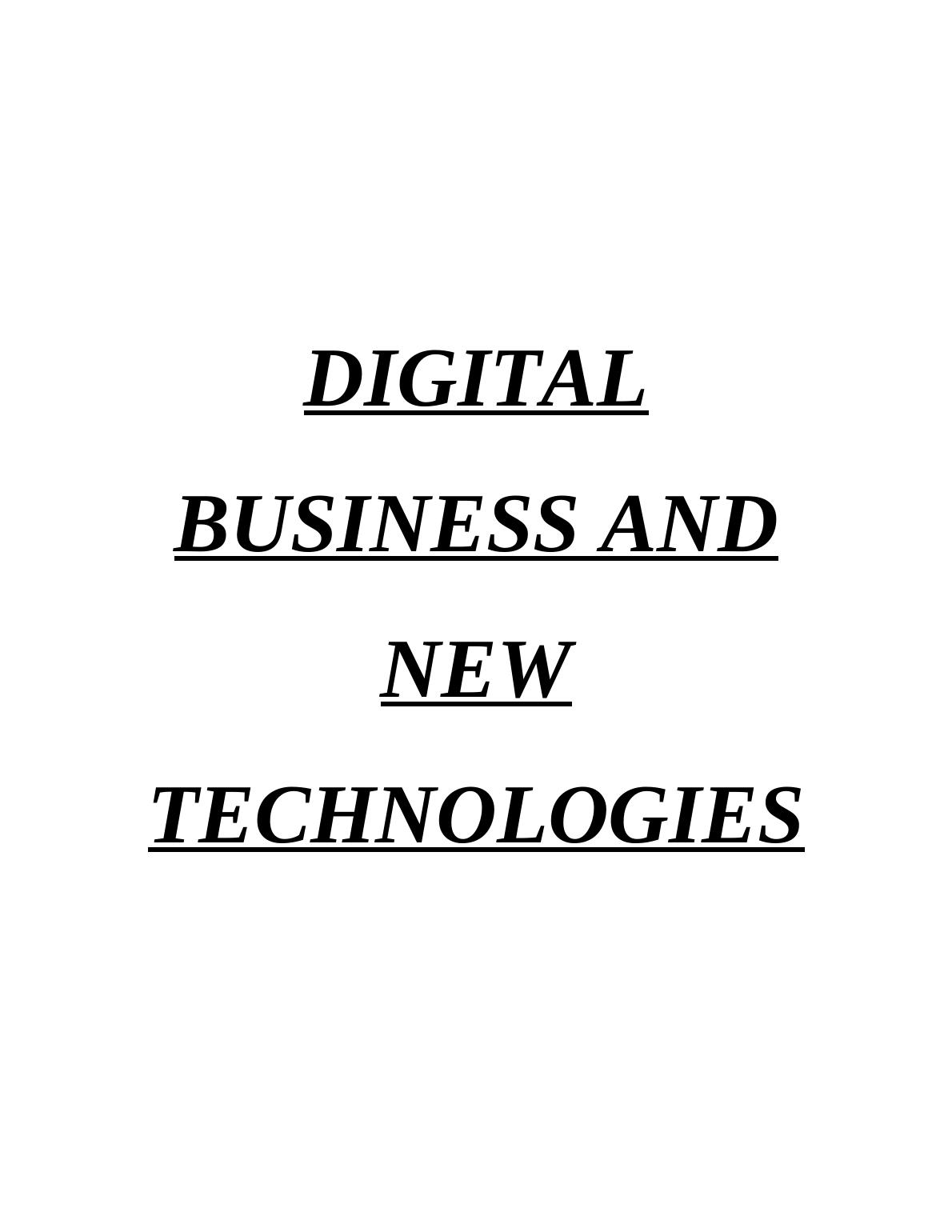 Importance of Quantum Computing in Digital Business and New Technologies