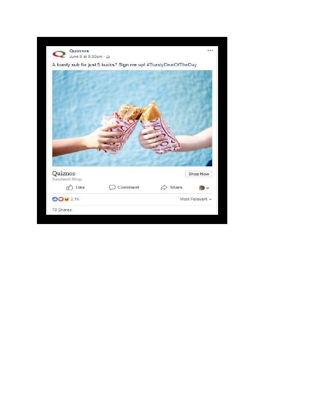 Enhancing Quiznos' Digital Marketing Strategy through Social Media Marketing_4