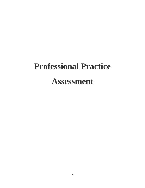 Professional Practice Assessment for Real Estate Agencies - Desklib_1