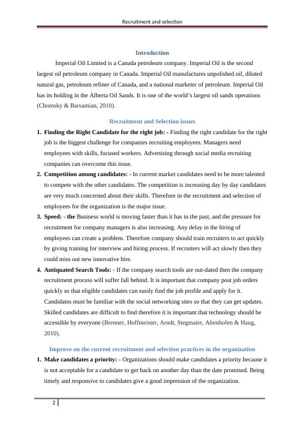 Recruitment and Selection for Imperial Oil Limited_3