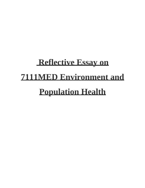 essay on population and environment