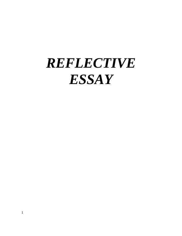 Reflective Essay on Human Resource Management_1