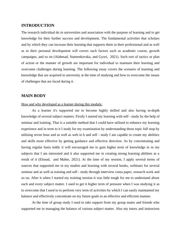 reflective essay on learning theories