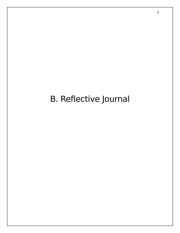 reflection journal on problem solving brainly