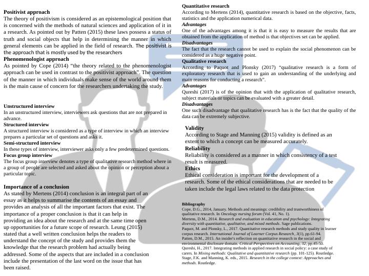 conclusion validity in quantitative research