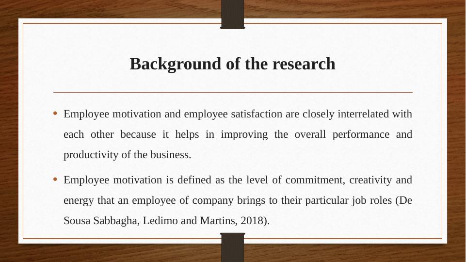 Research Methodology for Employee Motivation and Satisfaction: A Study on Marks and Spencer_3