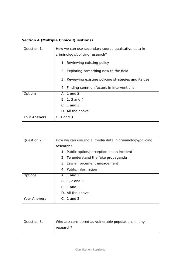 Research Skills Open Book Exam - CR4013 | Desklib