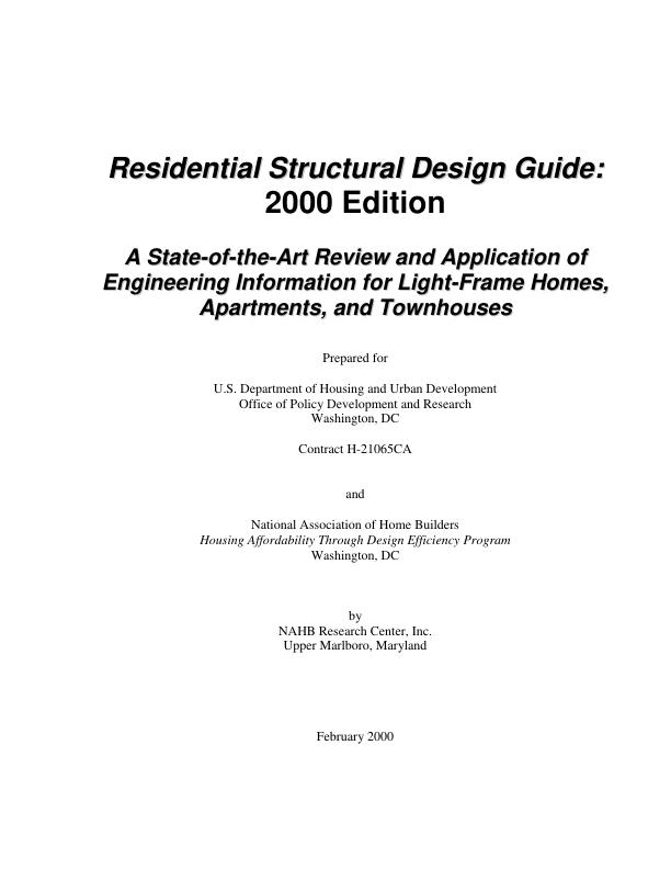 residential-structural-design-guide-2000-edition-desklib