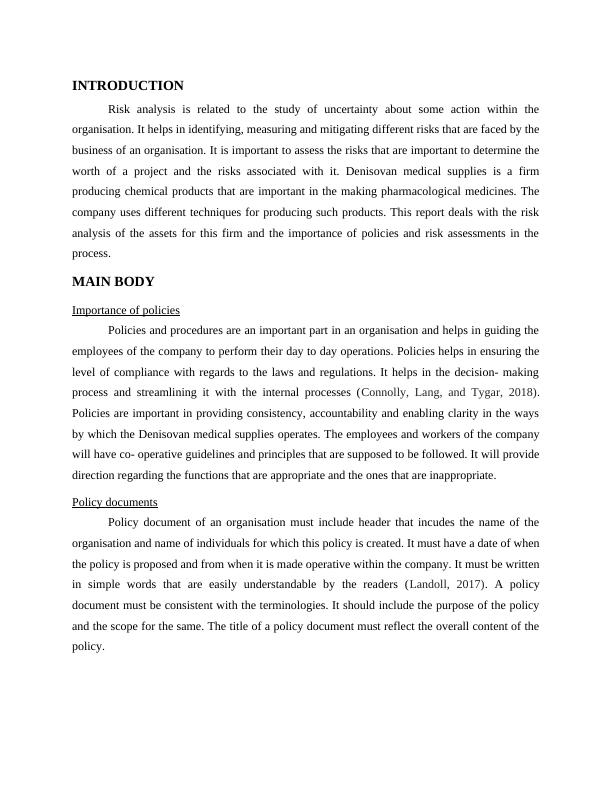 Risk Analysis and Controls for Business System