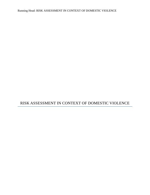 Risk Assessment in Context of Domestic Violence_1