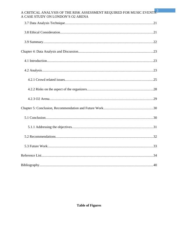 Risk Assessment for Music Events: A case study on London’s O2 Arena