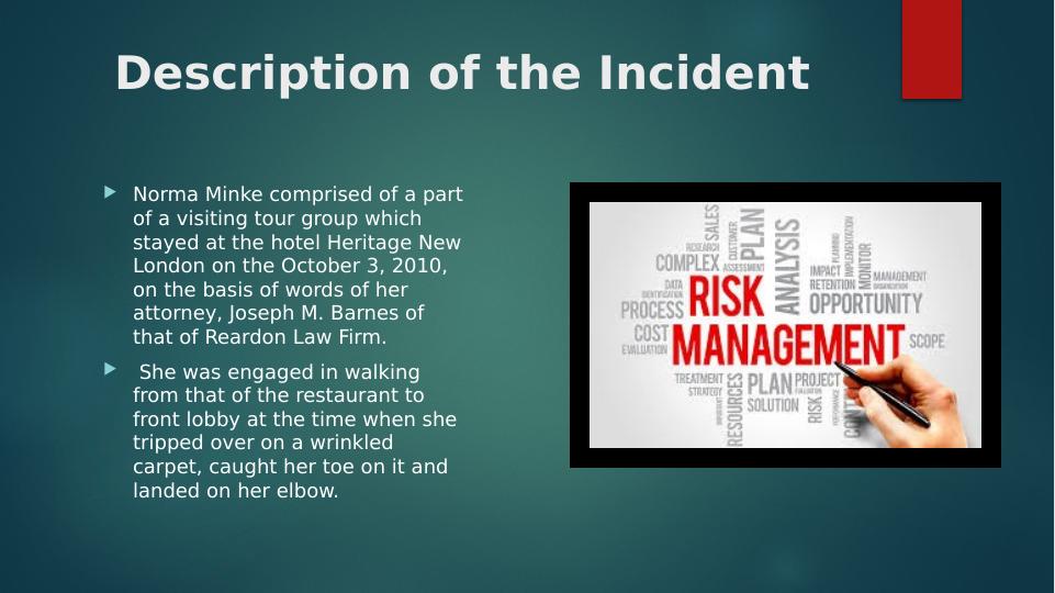 case study about risk management in tourism and hospitality industry