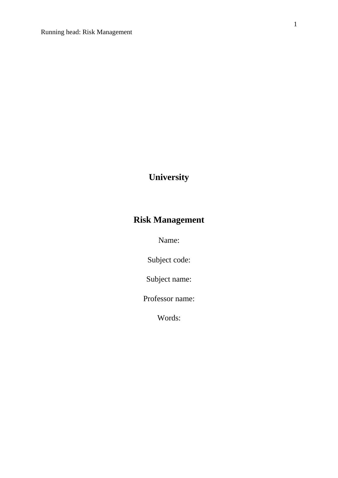 volkswagen risk management case study