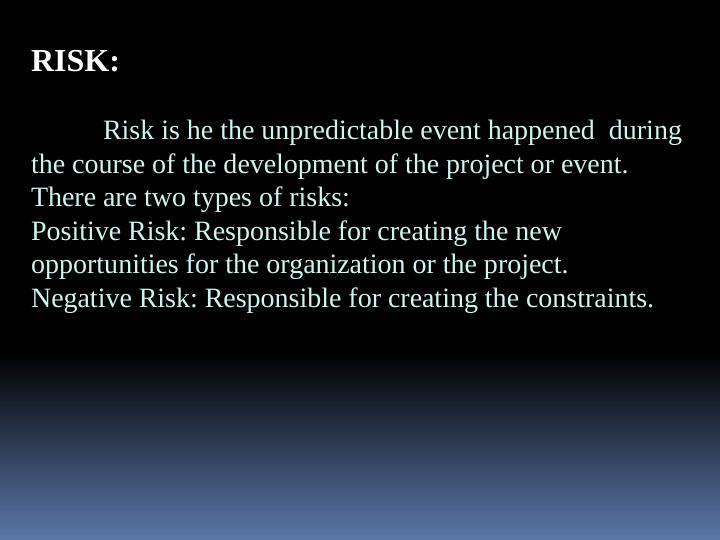 Risk And Vulnerability Management In The Organization - Desklib