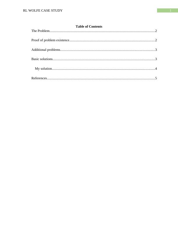 RL Wolfe Case Study Employee Turnover and Annual Capacity