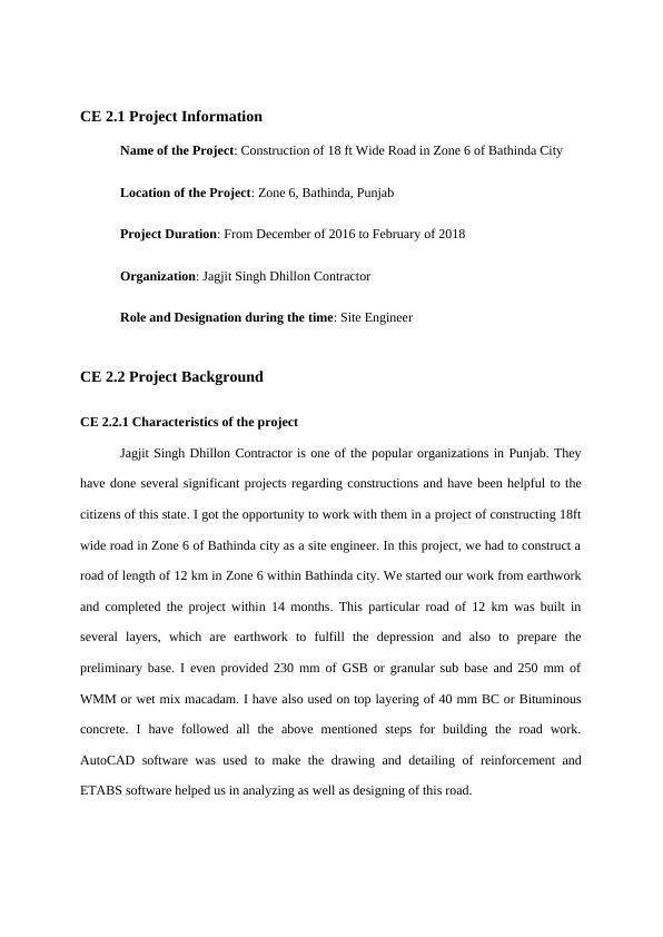 Construction of 18 ft Wide Road in Zone 6 of Bathinda City - Project Overview_1