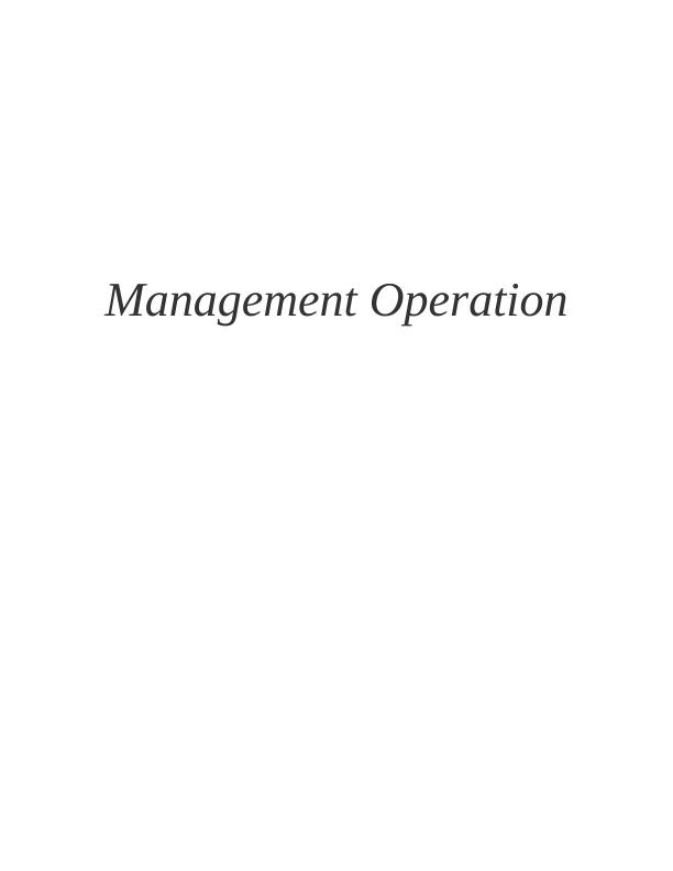 Role of Managers and Leaders in Operations Management - Bentley Motors Limited_1